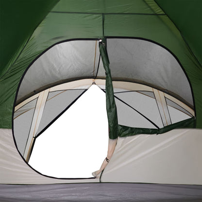 Family Tent Cabin 6-Person Green Waterproof