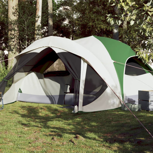 Family Tent Cabin 6-Person Green Waterproof