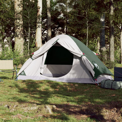 Camping Tent Dome 2-Person Green Waterproof