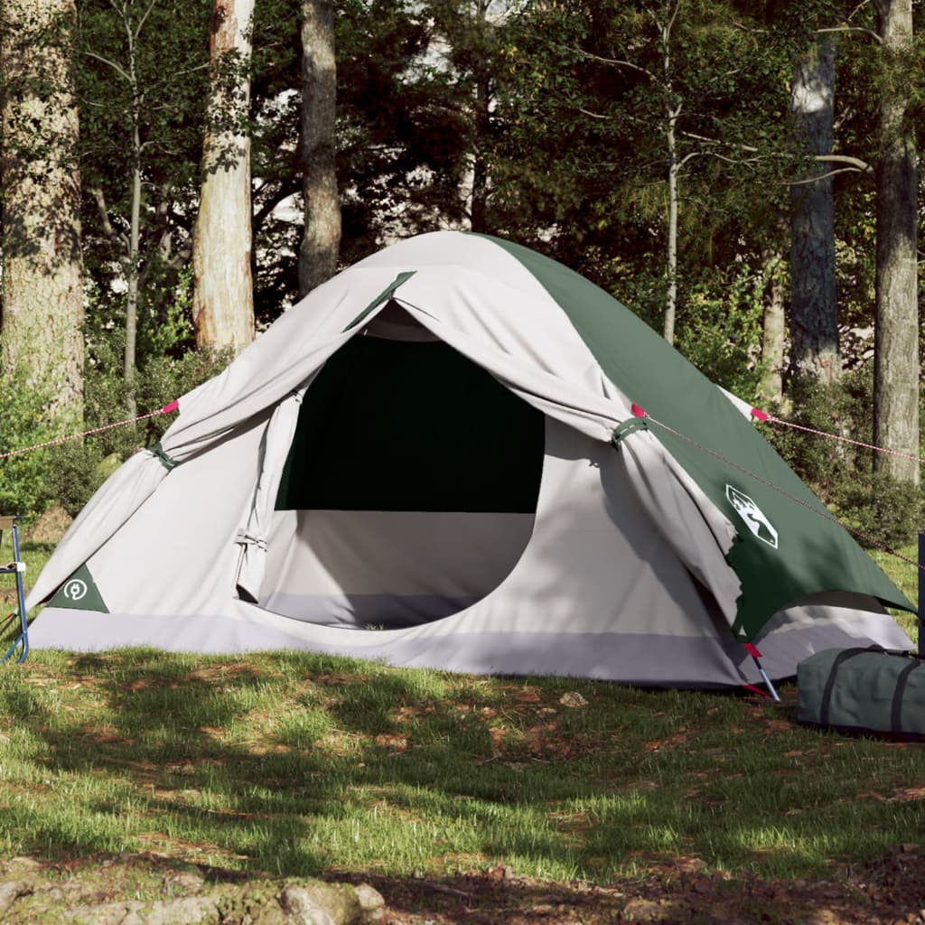 Camping Tent Dome 2-Person Green Waterproof