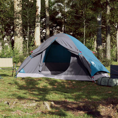 Camping Tent Dome 2-Person Blue Waterproof