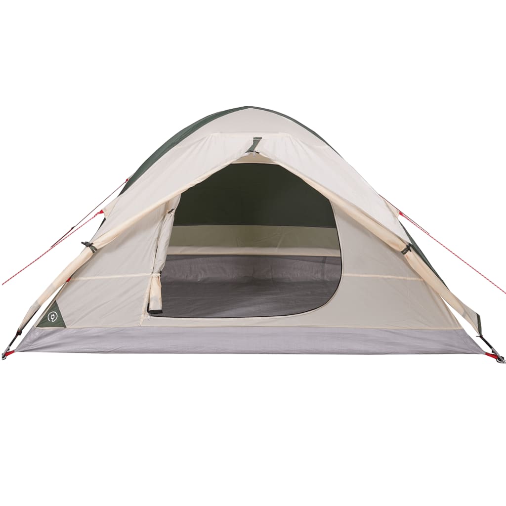 Camping Tent Dome 4-Person Green Waterproof