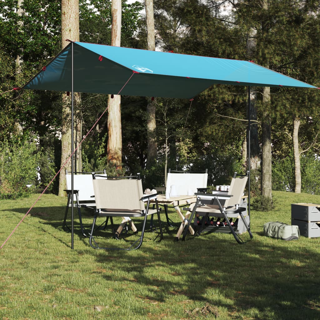 Camping Tarp Blue 360x294 cm Waterproof