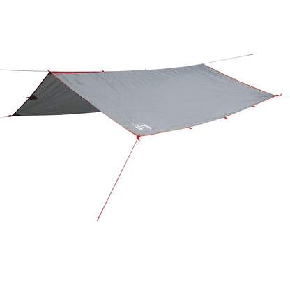 Camping Tarp Grey and Orange 400x294 cm Waterproof