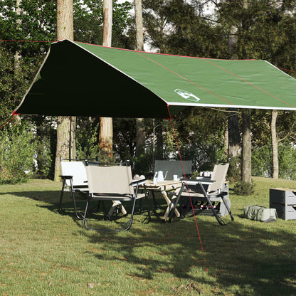 Camping Tarp Green 420x440 cm Waterproof