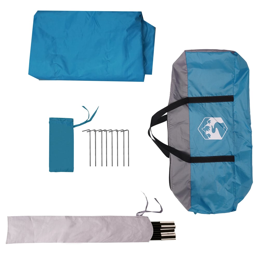 Camping Tarp Blue 430x380x210 cm Waterproof