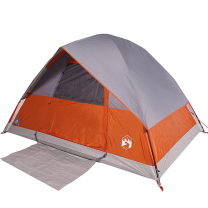 Camping Tent Dome 2-Person Orange Waterproof