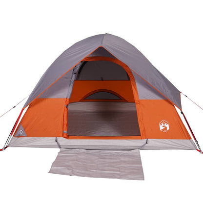 Camping Tent Dome 2-Person Orange Waterproof