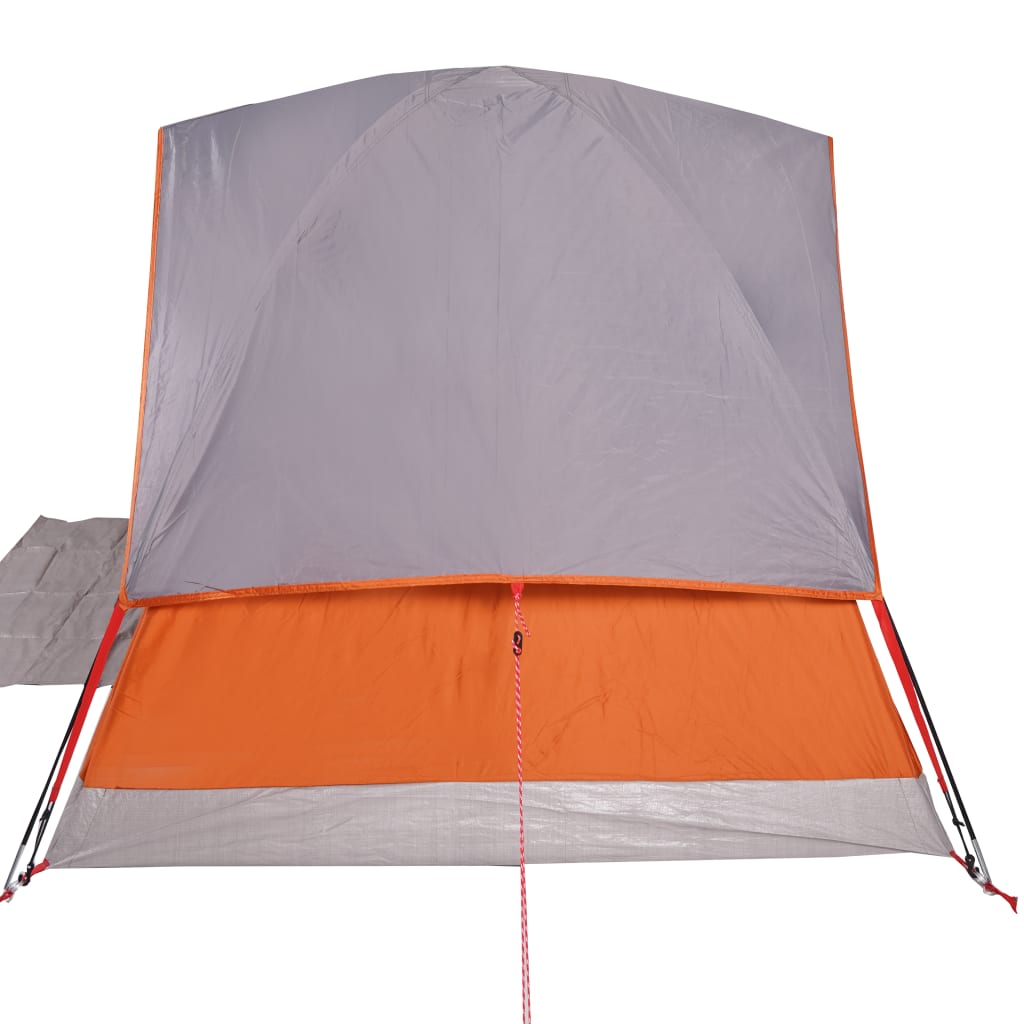 Camping Tent Dome 2-Person Orange Waterproof