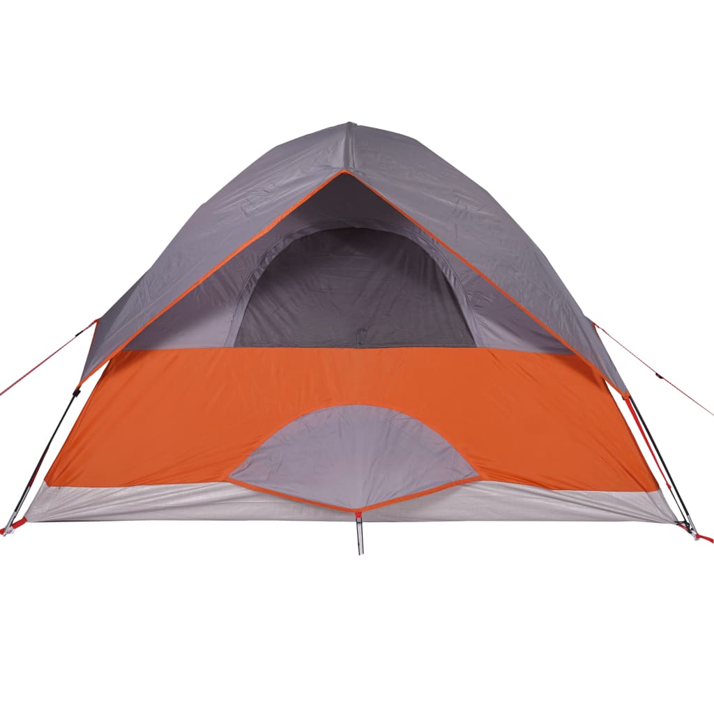 Camping Tent Dome 2-Person Orange Waterproof