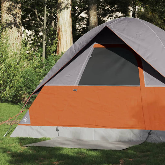 Camping Tent Dome 2-Person Orange Waterproof