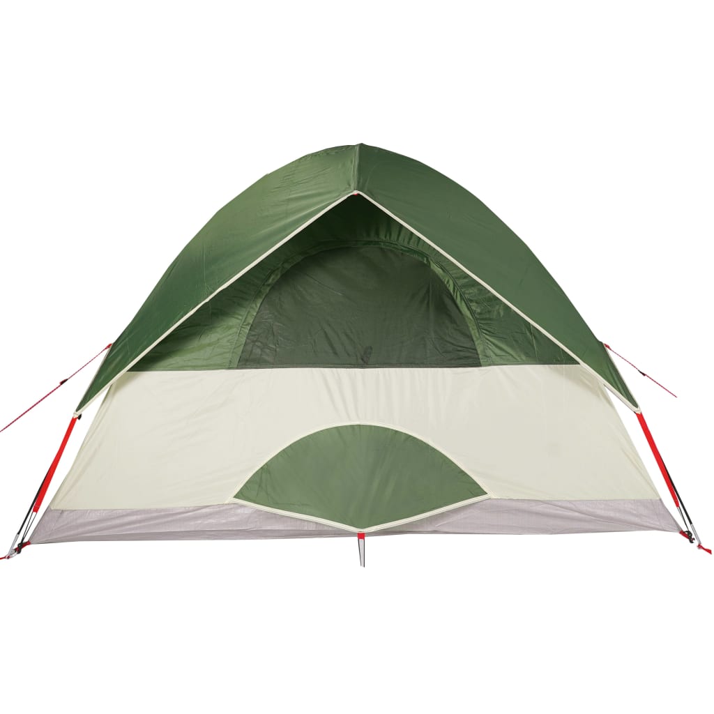 Camping Tent Dome 4-Person Green Waterproof