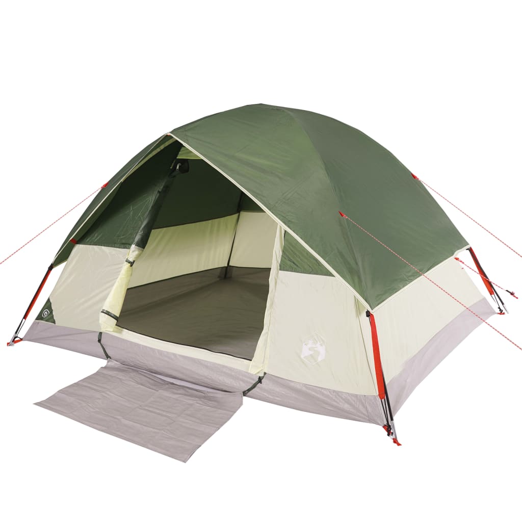 Family Tent Dome 6-Person Green Waterproof