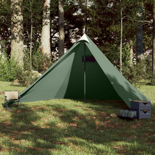 Family Tent Tipi 7-Person Green Waterproof