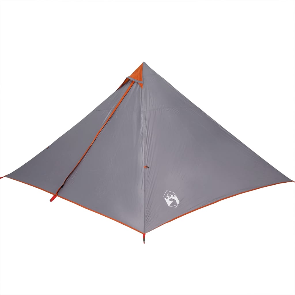 Family Tent Tipi 7-Person Orange Waterproof