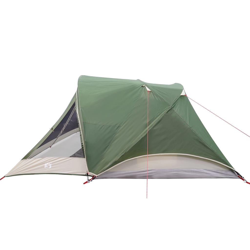 Camping Tent Cabin 4-Person Green Waterproof