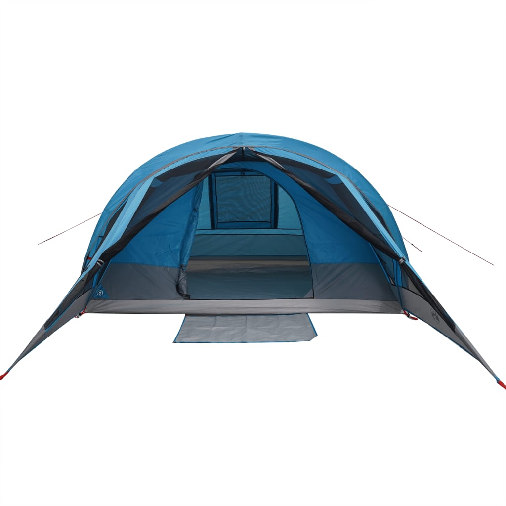 Camping Tent Cabin 4-Person Blue Waterproof