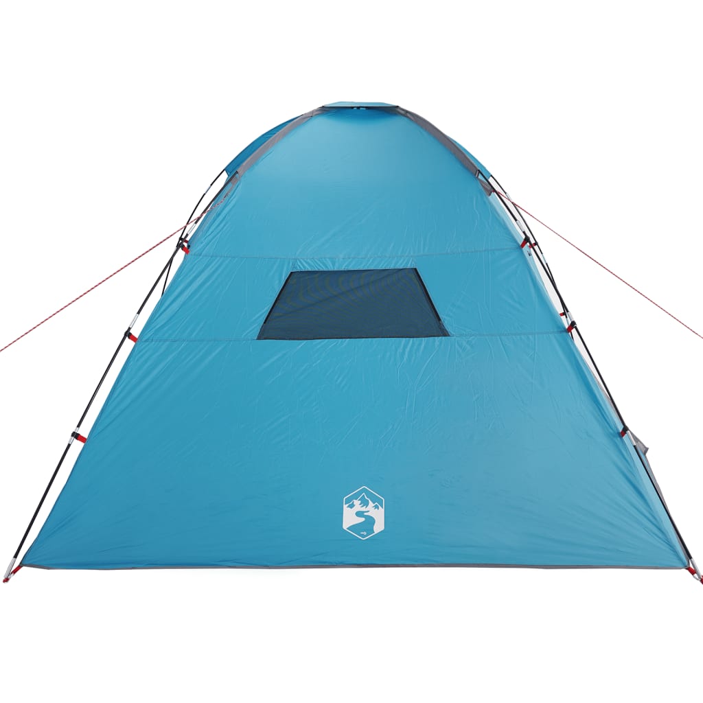 Camping Tent 8-Person Blue Waterproof