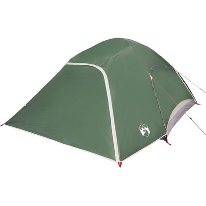 Camping Tent Dome 4-Person Green Waterproof