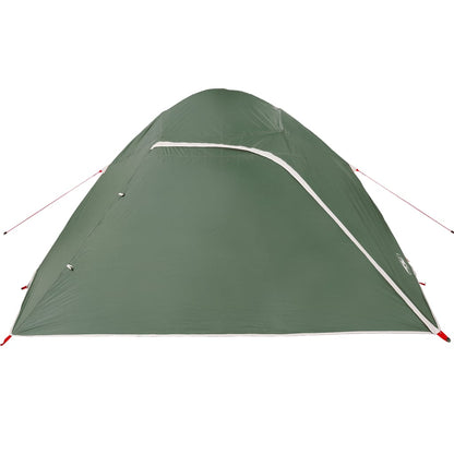 Camping Tent Dome 4-Person Green Waterproof