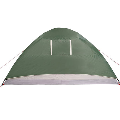 Camping Tent Dome 4-Person Green Waterproof