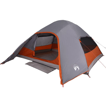 Family Tent Dome 6-Person Grey Waterproof