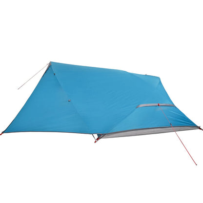 Camping Tent Dome 4-Person Blue Waterproof