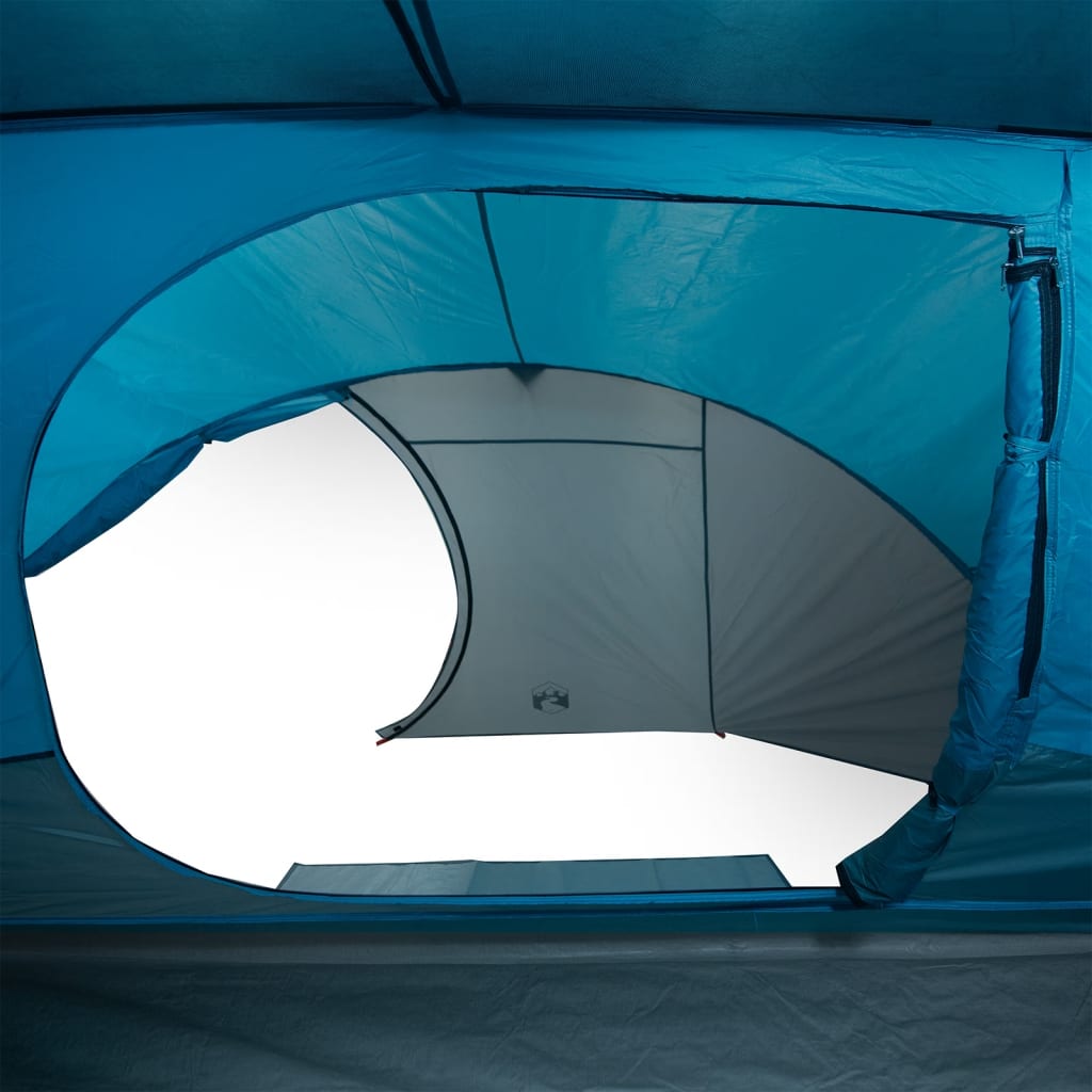 Camping Tent Dome 4-Person Blue Waterproof