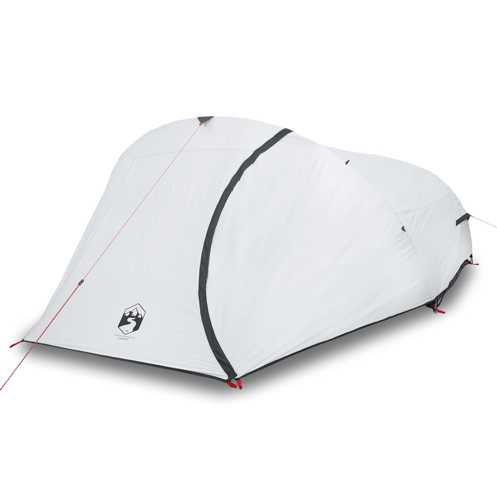 Camping Tent Dome 4-Person White Blackout Fabric Waterproof