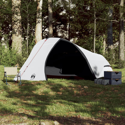 Camping Tent Dome 4-Person White Blackout Fabric Waterproof