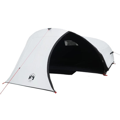 Camping Tent Dome 4-Person White Blackout Fabric Waterproof