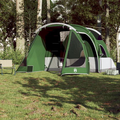 Camping Tent Tunnel 4-Person Green Waterproof