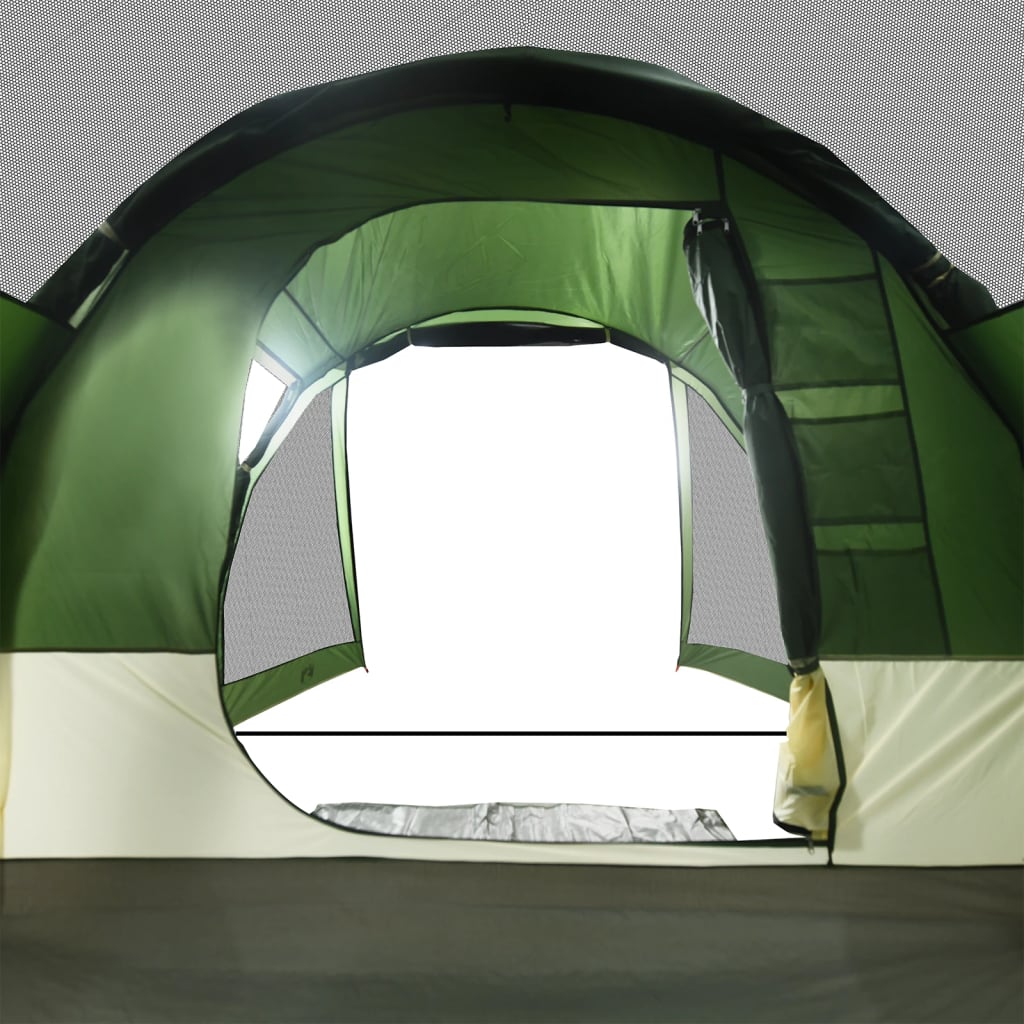 Camping Tent Tunnel 4-Person Green Waterproof