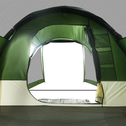 Camping Tent Tunnel 4-Person Green Waterproof