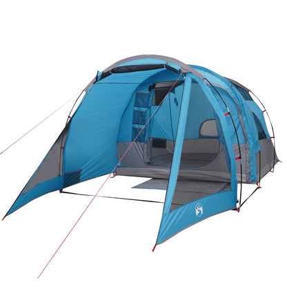 Camping Tent Tunnel 4-Person Blue Waterproof