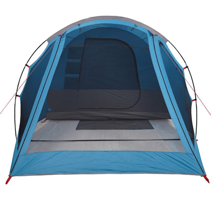 Camping Tent Tunnel 4-Person Blue Waterproof