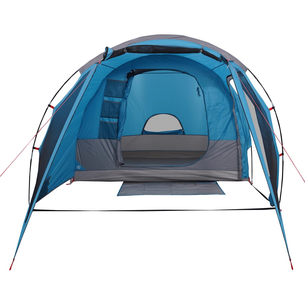 Camping Tent Tunnel 4-Person Blue Waterproof