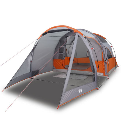 Camping Tent Tunnel 4-Person Grey Waterproof