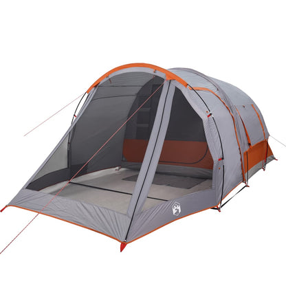 Camping Tent Tunnel 4-Person Grey Waterproof