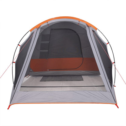 Camping Tent Tunnel 4-Person Grey Waterproof