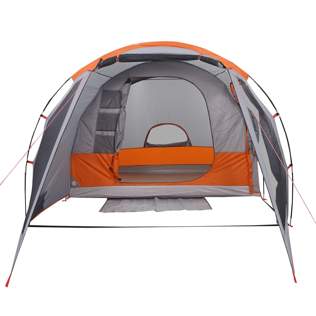 Camping Tent Tunnel 4-Person Grey Waterproof