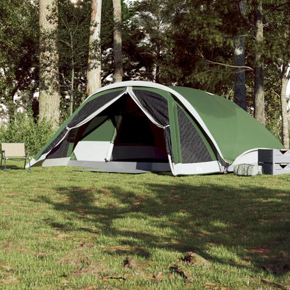 Family Tent Cabin 6-Person Green Waterproof