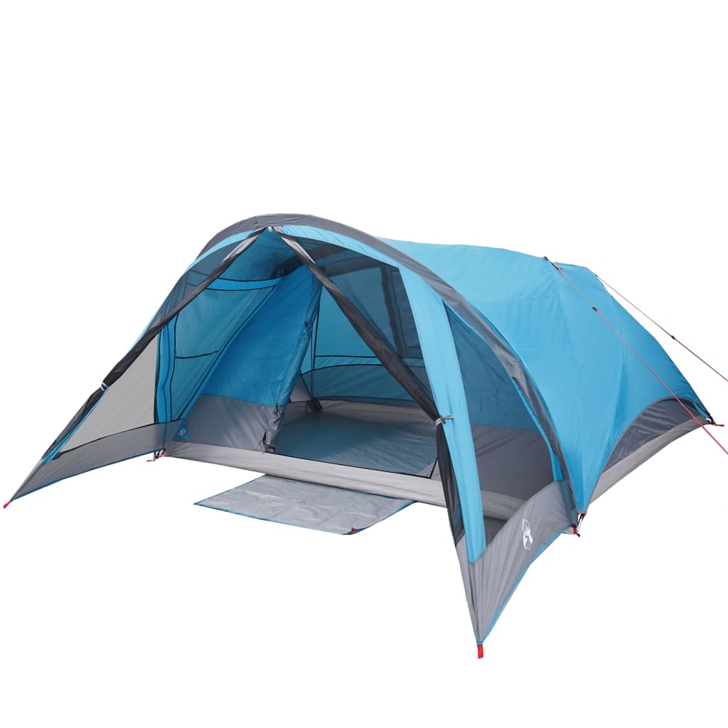 Family Tent Cabin 6-Person Blue Waterproof