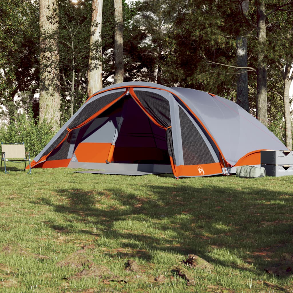 Family Tent Cabin 6-Person Grey Waterproof