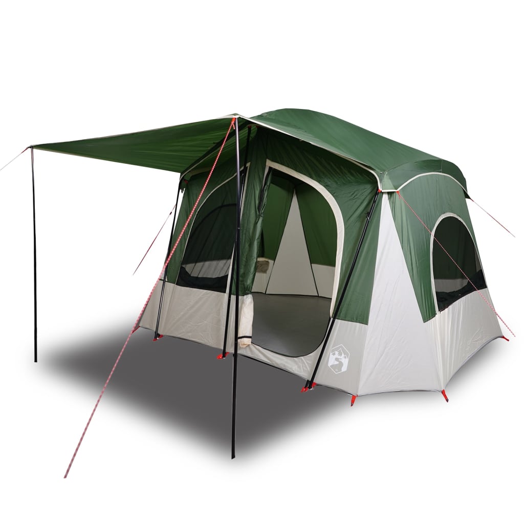 Camping Tent Cabin 5-Person Green Waterproof