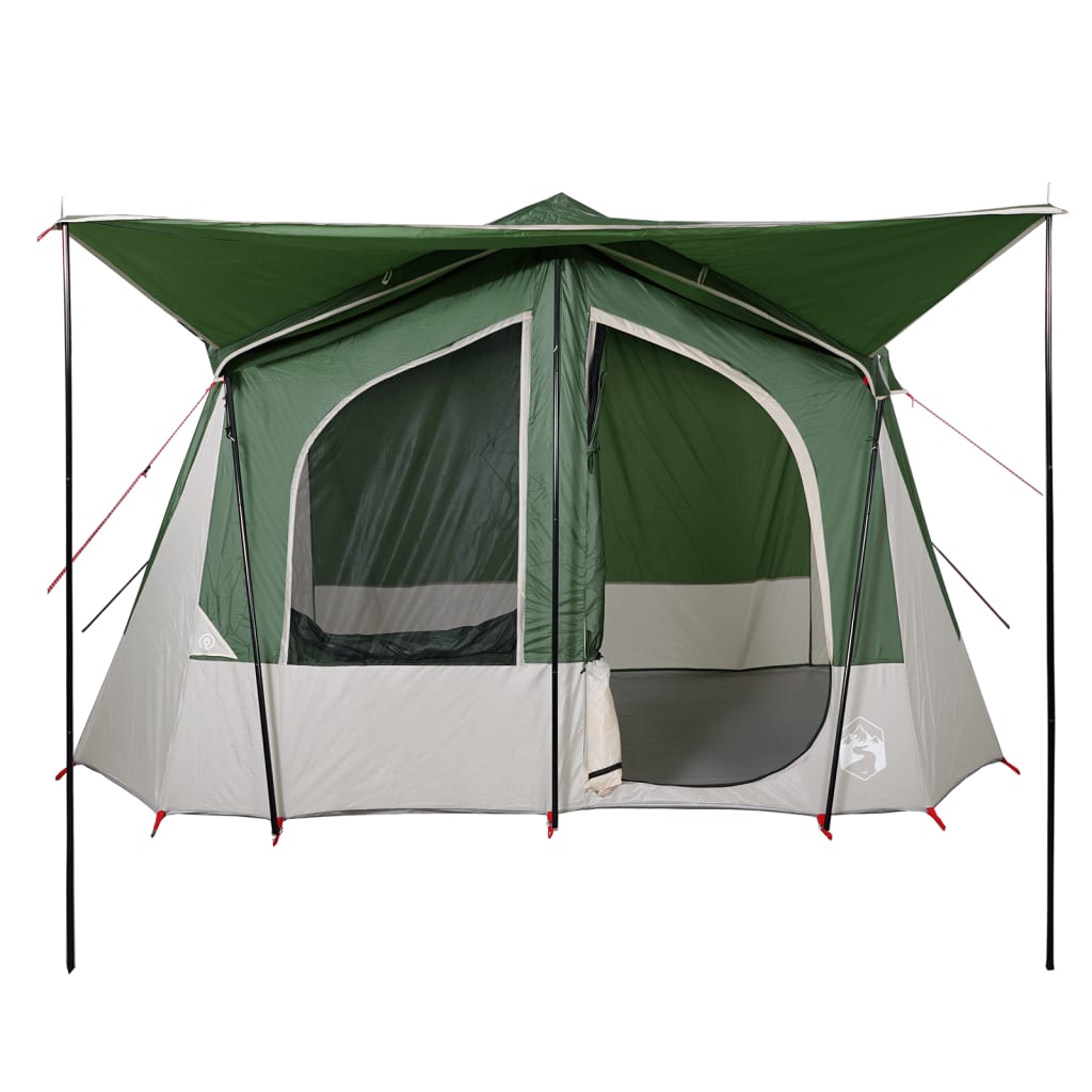 Camping Tent Cabin 5-Person Green Waterproof