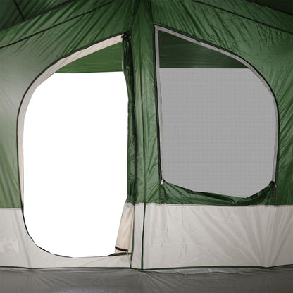 Camping Tent Cabin 5-Person Green Waterproof