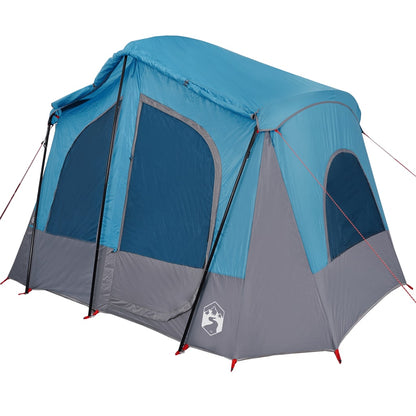 Camping Tent Cabin 5-Person Blue Waterproof