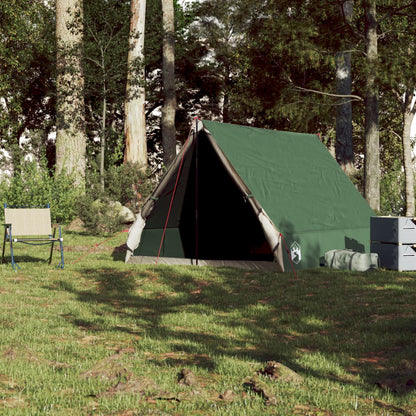 Camping Tent A-Frame 2-Person Green Waterproof