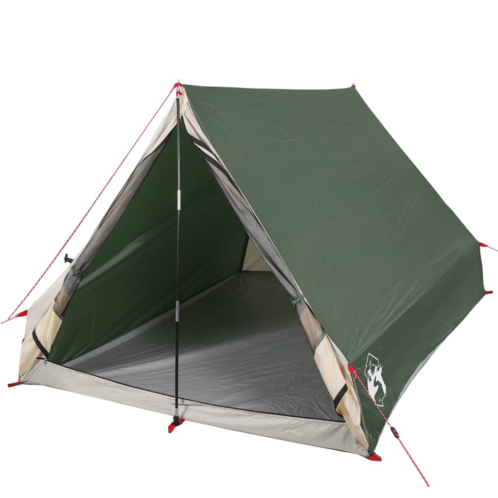 Camping Tent A-Frame 2-Person Green Waterproof